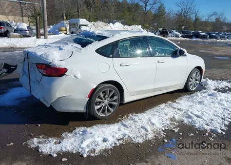 2015 Chrysler 200 S z USA, uszkodzony, nr VIN 1C3CCCBB5FN566496